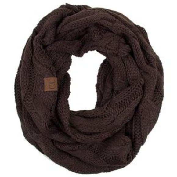 C.C 3pc Knit Warm Pom Beanie Gloves Scarves Set main image 5